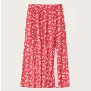 Abercrombie and Fitch Floral Midi Skirt